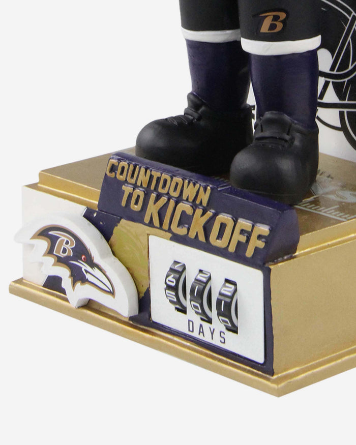 Poe Baltimore Ravens Countdown To Kickoff Mascot Bobblehead FOCO - FOCO.com