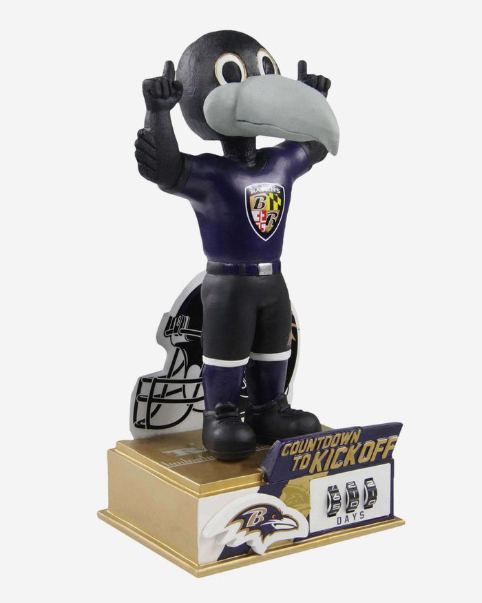 Poe Baltimore Ravens Countdown To Kickoff Mascot Bobblehead FOCO - FOCO.com