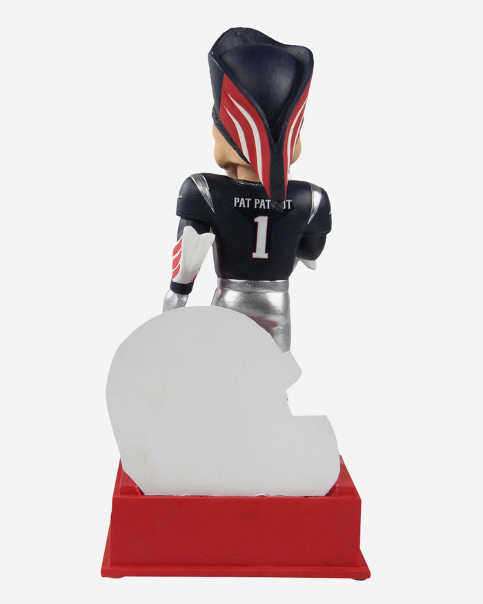 Pat The Patriot New England Patriots Countdown To Kickoff Mascot Bobblehead FOCO - FOCO.com