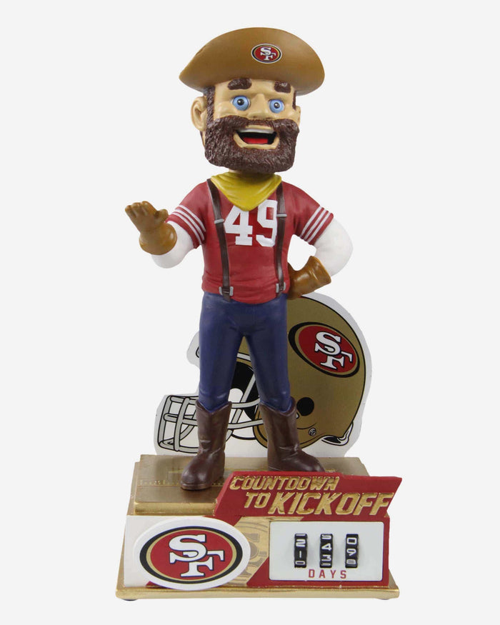 Sourdough Sam San Francisco 49ers Countdown To Kickoff Mascot Bobblehead FOCO - FOCO.com