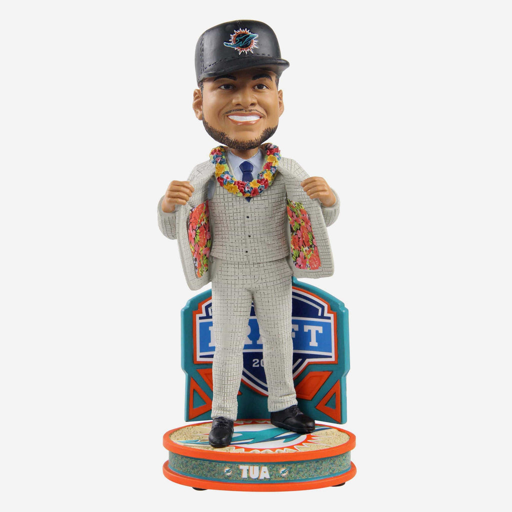 Tua Tagovailoa Miami Dolphins 2020 Draft Pick Bobblehead FOCO - FOCO.com