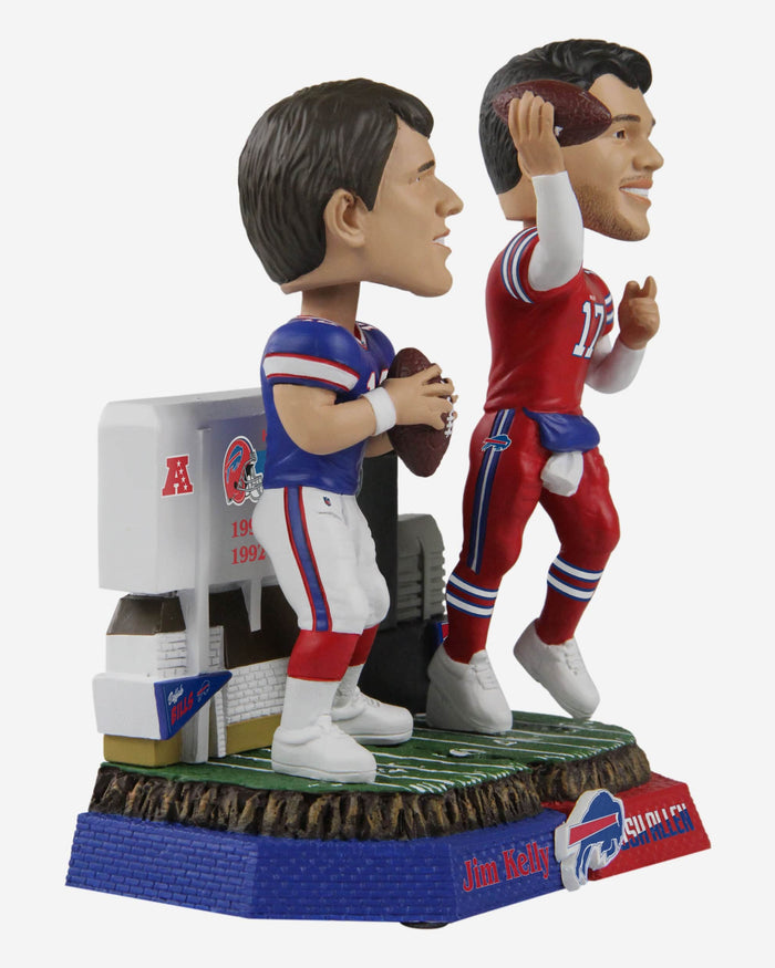 Jim Kelly & Josh Allen Buffalo Bills Then And Now Bobblehead FOCO - FOCO.com
