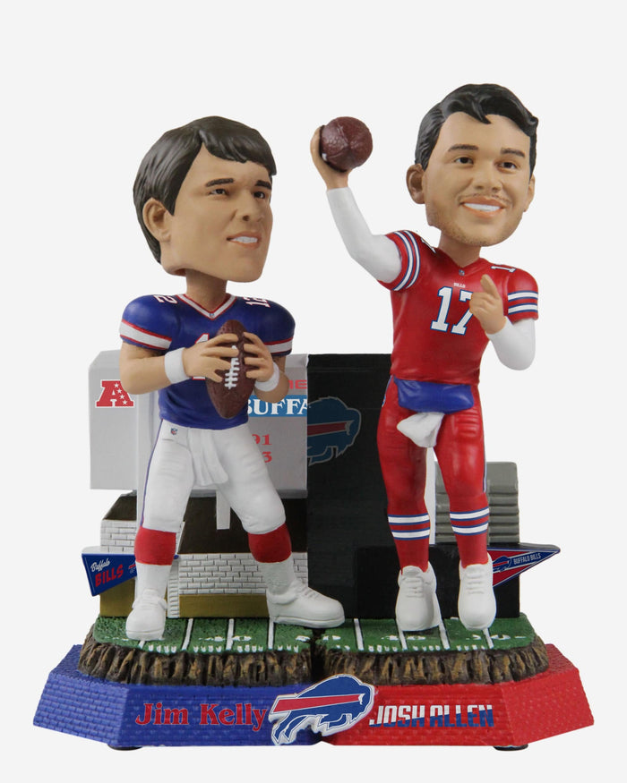 Jim Kelly & Josh Allen Buffalo Bills Then And Now Bobblehead FOCO - FOCO.com
