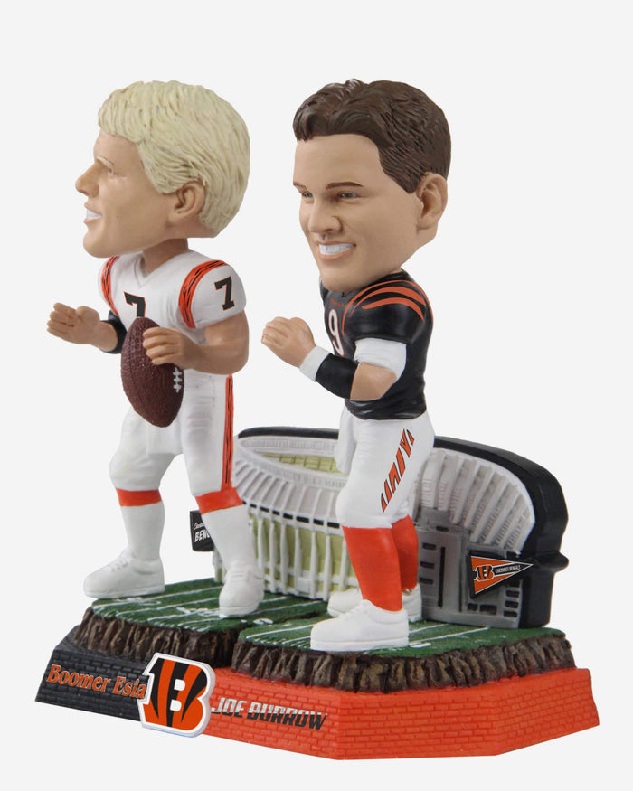 Boomer Esiason & Joe Burrow Cincinnati Bengals Then And Now Bobblehead FOCO - FOCO.com