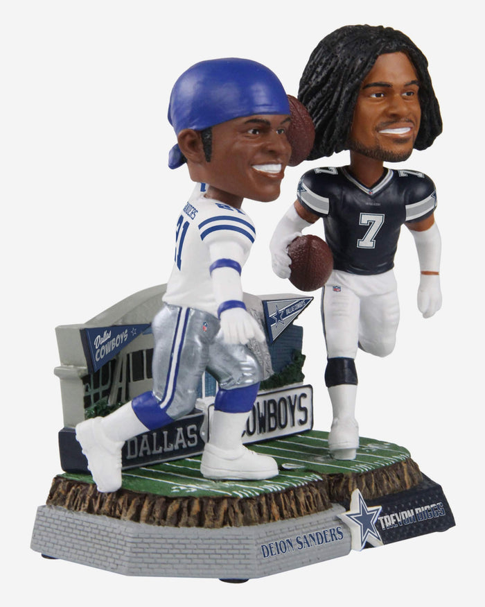 Deion Sanders & Trevon Diggs Dallas Cowboys Then And Now Bobblehead FOCO - FOCO.com