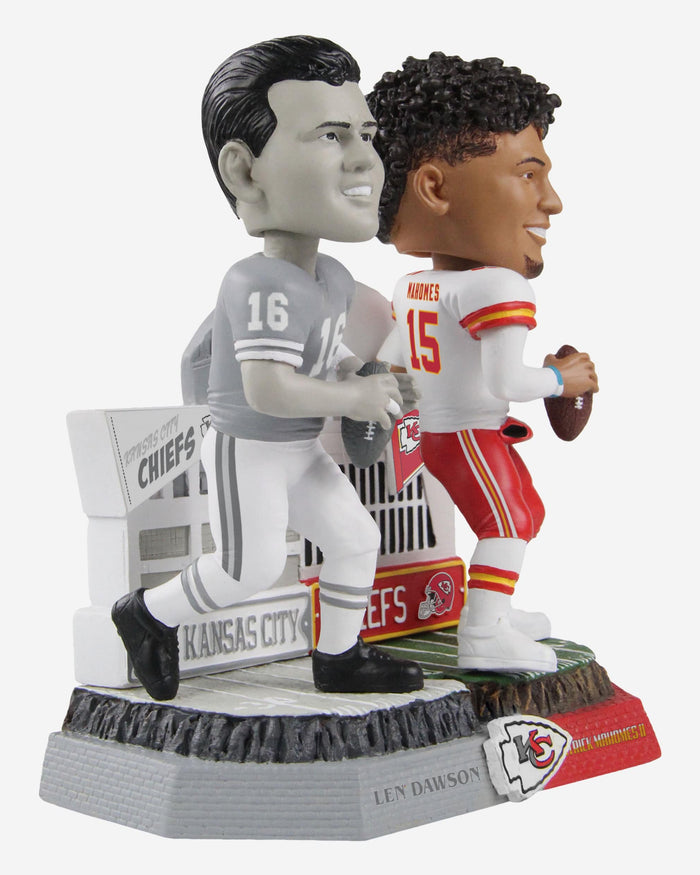 Len Dawson & Patrick Mahomes Kansas City Chiefs Then and Now Bobblehead FOCO - FOCO.com