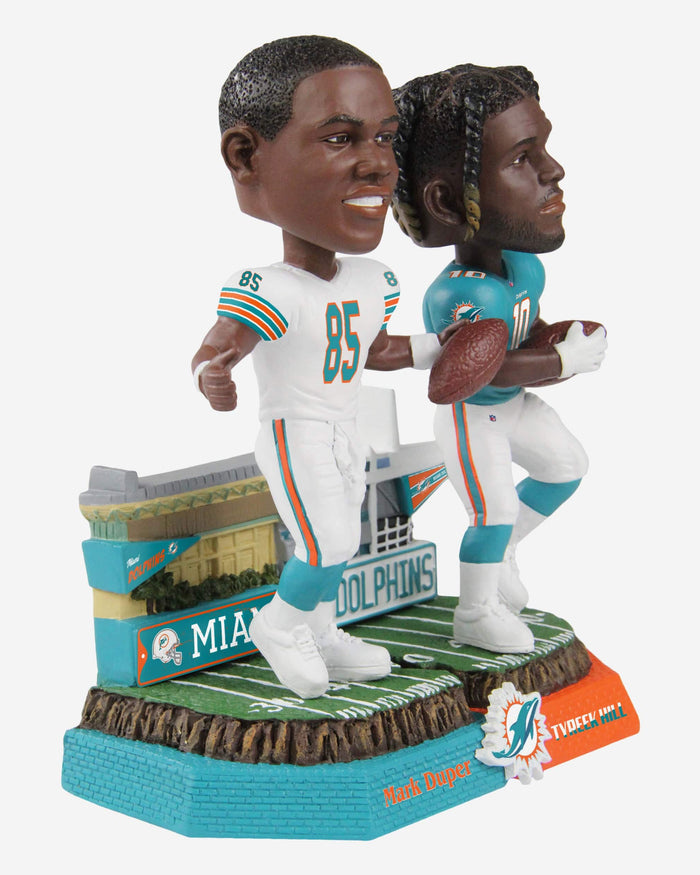 Mark Duper & Tyreek Hill Miami Dolphins Then And Now Bobblehead FOCO - FOCO.com