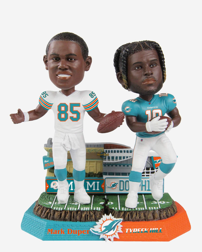 Mark Duper & Tyreek Hill Miami Dolphins Then And Now Bobblehead FOCO - FOCO.com