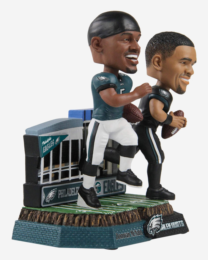 Donovan McNabb & Jalen Hurts Philadelphia Eagles Then And Now Bobblehead FOCO - FOCO.com