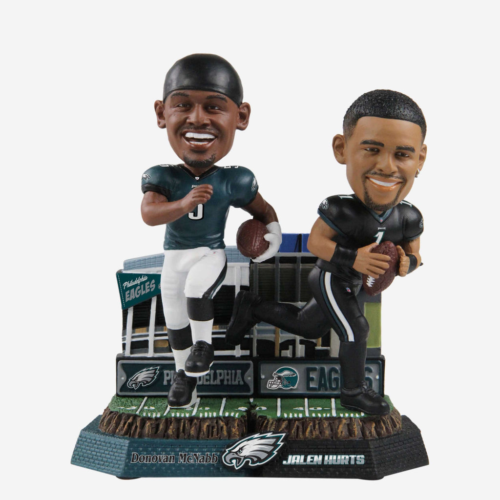 Donovan McNabb & Jalen Hurts Philadelphia Eagles Then And Now Bobblehead FOCO - FOCO.com