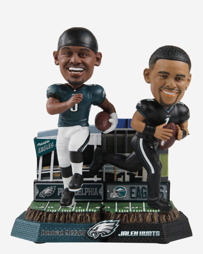 Donovan McNabb & Jalen Hurts Philadelphia Eagles Then And Now Bobblehead FOCO - FOCO.com