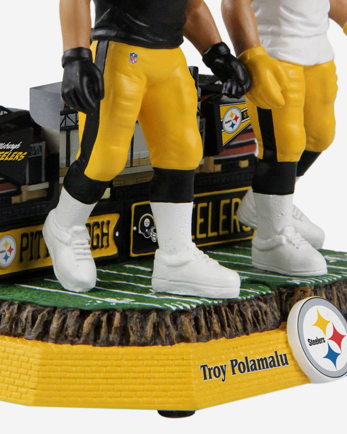 Troy Polamalu & Minkah Fitzpatrick Pittsburgh Steelers Then And Now Bobblehead FOCO - FOCO.com