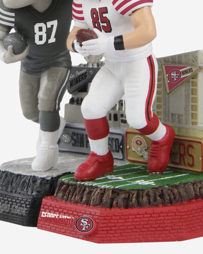 Dwight Clark & George Kittle San Francisco 49ers Then And Now Bobblehead FOCO - FOCO.com