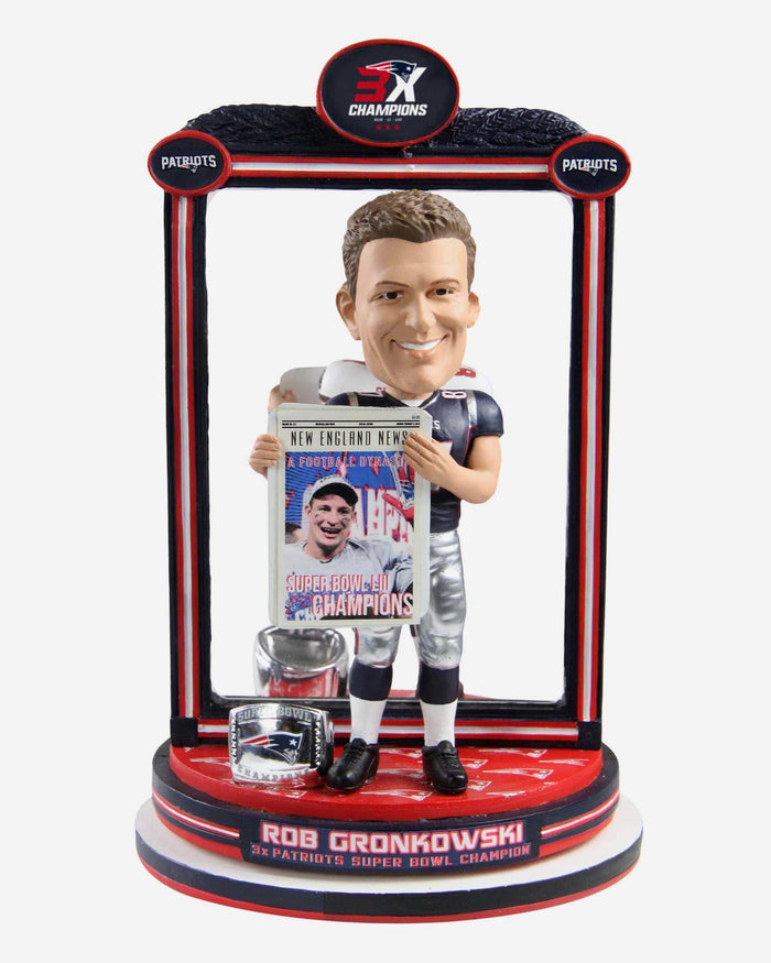 Rob Gronkowski Tampa Bay Buccaneers & New England Patriots Dual Spinning Bobblehead FOCO - FOCO.com