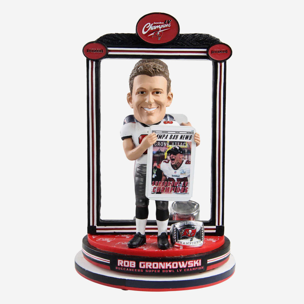 Rob Gronkowski Tampa Bay Buccaneers & New England Patriots Dual Spinning Bobblehead FOCO - FOCO.com