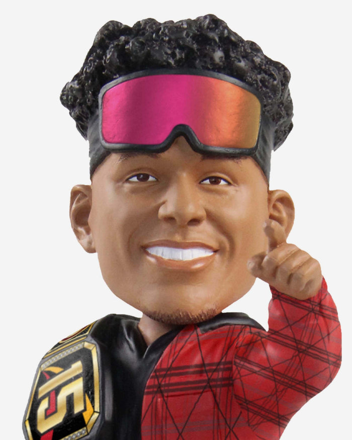 Patrick Mahomes Kansas City Chiefs Championship Belt Bobblehead FOCO - FOCO.com