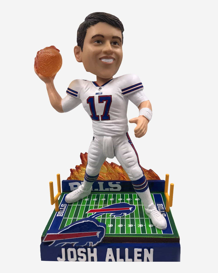 Josh Allen Buffalo Bills On Fire Bobblehead FOCO - FOCO.com