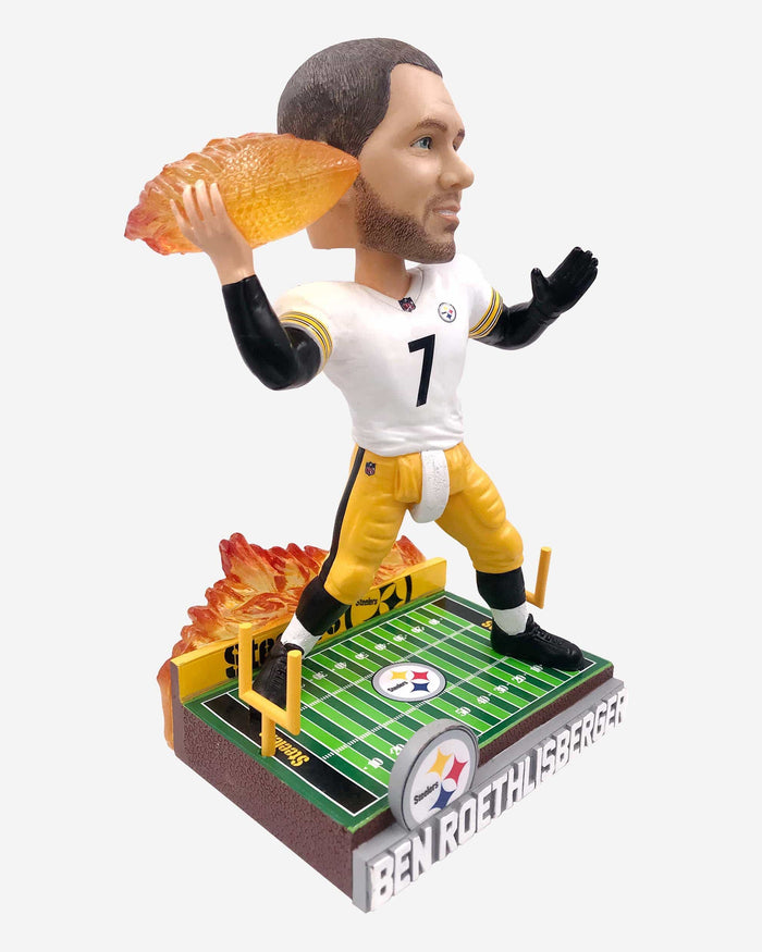 Ben Roethlisberger Pittsburgh Steelers On Fire Bobblehead FOCO - FOCO.com