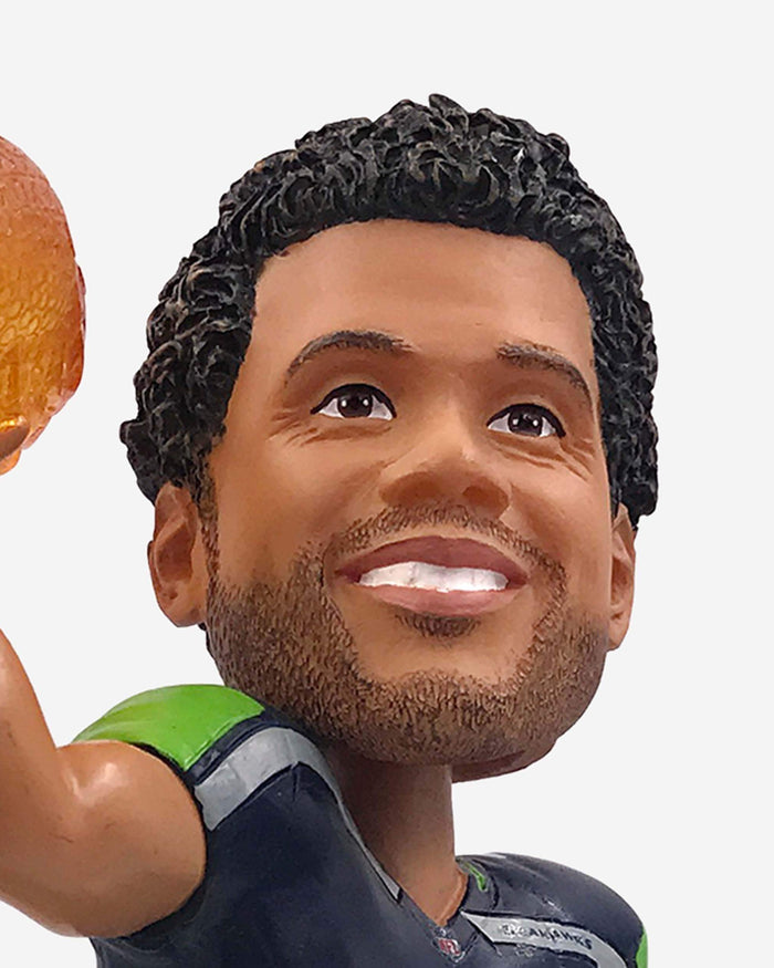 Russell Wilson Seattle Seahawks On Fire Bobblehead FOCO - FOCO.com