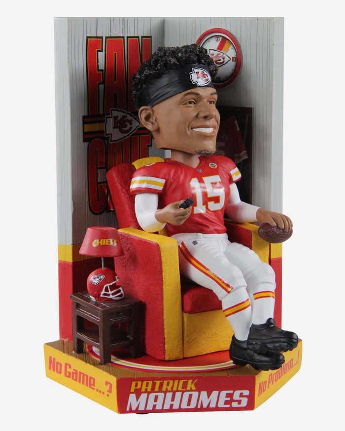 Patrick Mahomes Kansas City Chiefs Fancave Bobblehead FOCO - FOCO.com