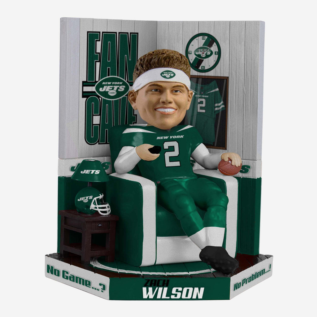 Zach Wilson New York Jets Fancave Bobblehead FOCO - FOCO.com