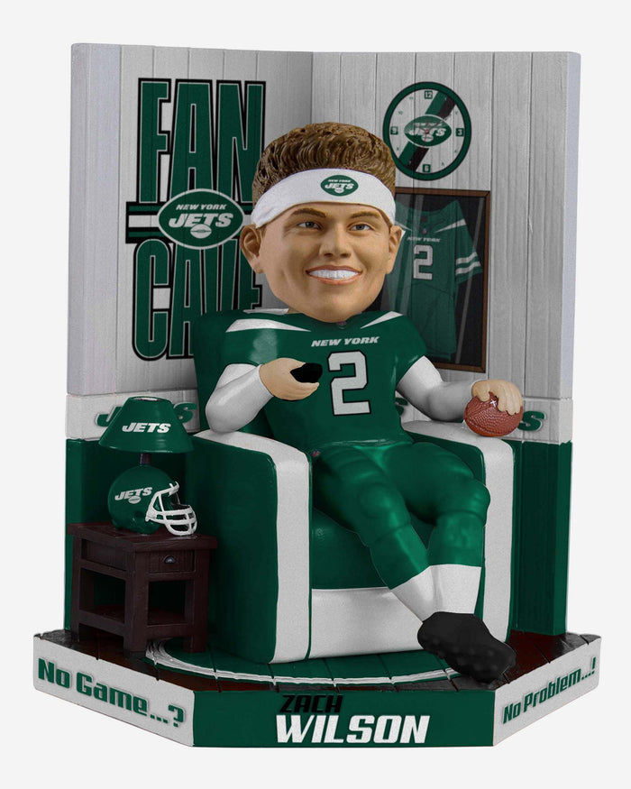Zach Wilson New York Jets Fancave Bobblehead FOCO - FOCO.com