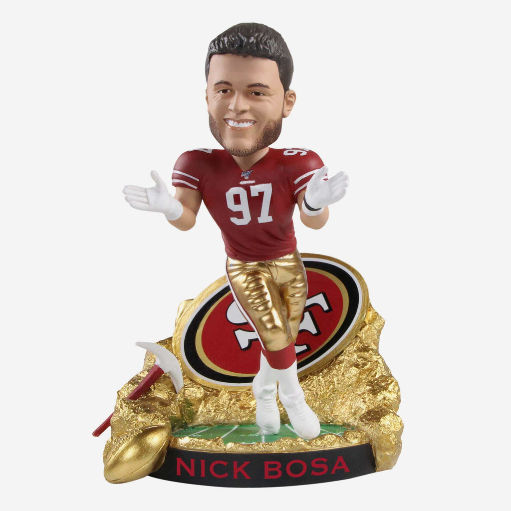 Nick Bosa San Francisco 49ers Gold Rush Bobblehead FOCO - FOCO.com