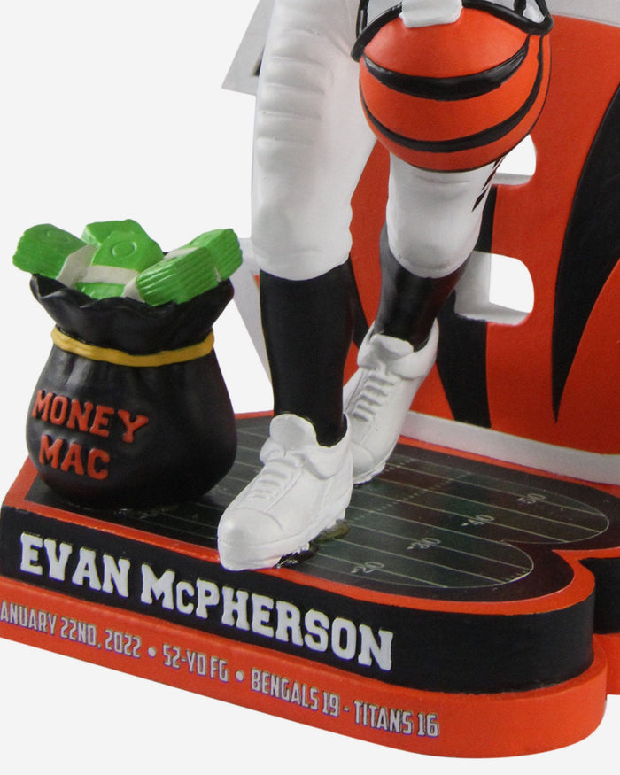 Evan McPherson Cincinnati Bengals Game Winner Bobblehead FOCO - FOCO.com