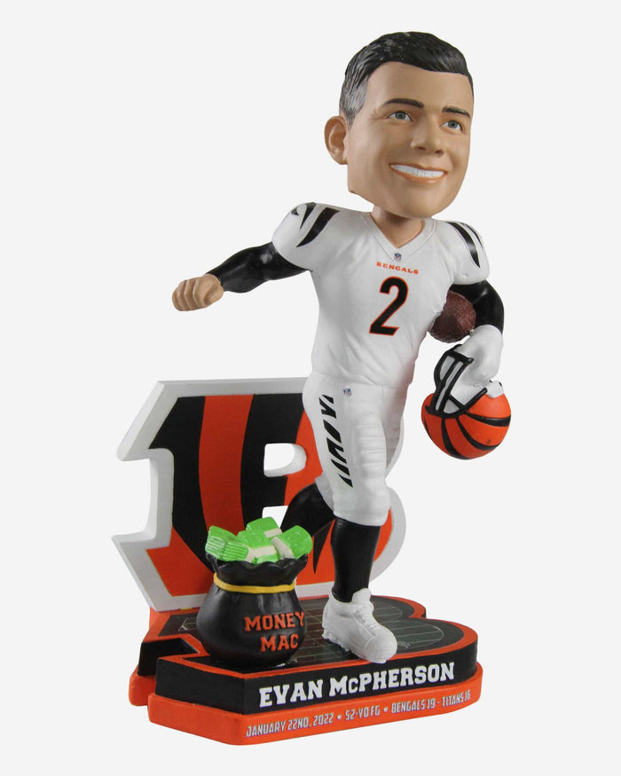 Evan McPherson Cincinnati Bengals Game Winner Bobblehead FOCO - FOCO.com