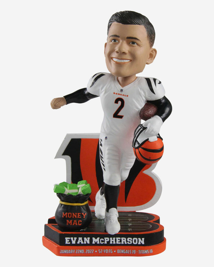 Evan McPherson Cincinnati Bengals Game Winner Bobblehead FOCO - FOCO.com