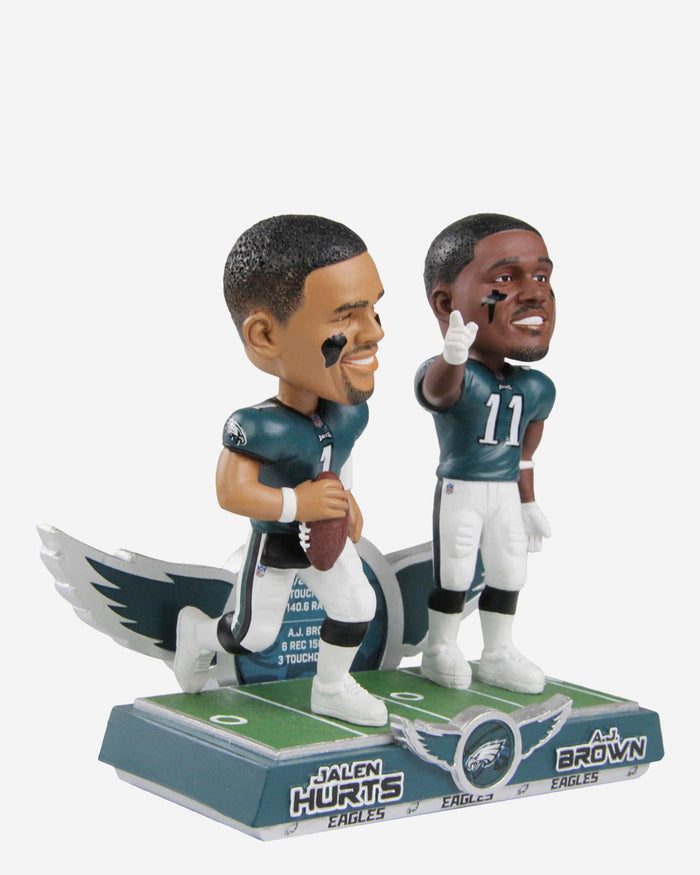 Jalen Hurts & AJ Brown Philadelphia Eagles Gamebreaker Dual Bobblehead FOCO - FOCO.com