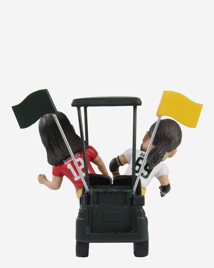 Aaron Rodgers & David Bakhtiari Green Bay Packers Golf Cart Bobblehead FOCO - FOCO.com