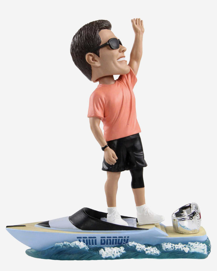 Tom Brady Tampa Bay Buccaneers G.O.A.T Boat Thematic Bobblehead FOCO - FOCO.com