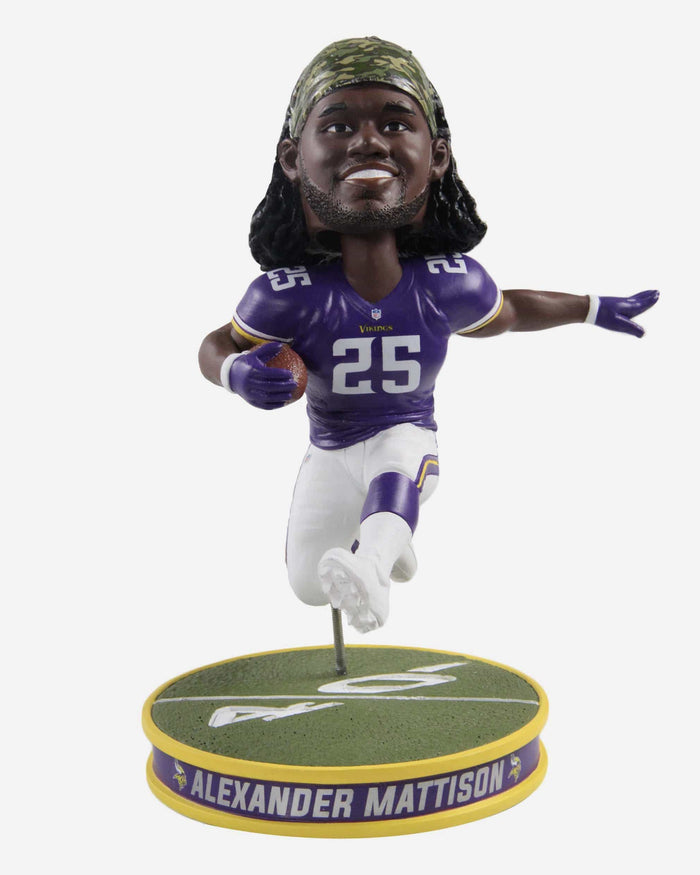 Alexander Mattison Minnesota Vikings Hurdle Bobblehead FOCO - FOCO.com