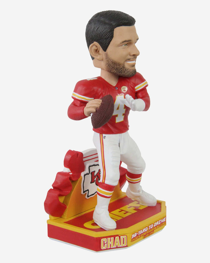 Chad Henne Kansas City Chiefs Franchise Longest Ever Playoff Touchdown Drive Bobblehead FOCO - FOCO.com