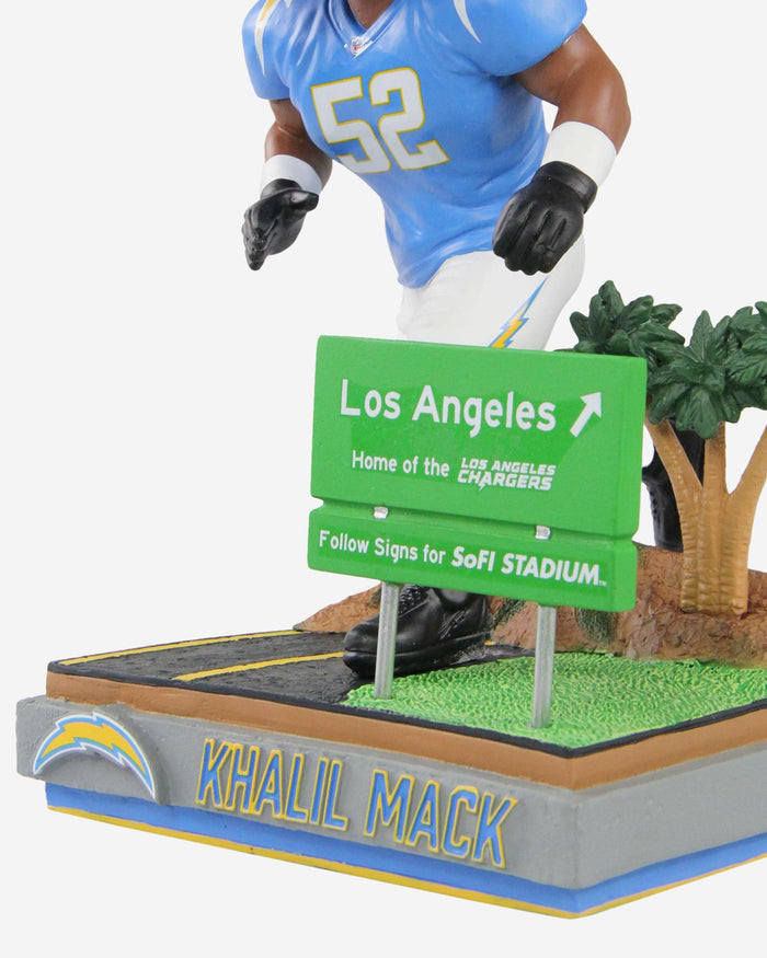 Khalil Mack Los Angeles Chargers Next Stop Bobblehead FOCO - FOCO.com