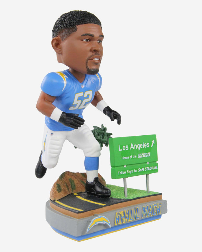 Khalil Mack Los Angeles Chargers Next Stop Bobblehead FOCO - FOCO.com