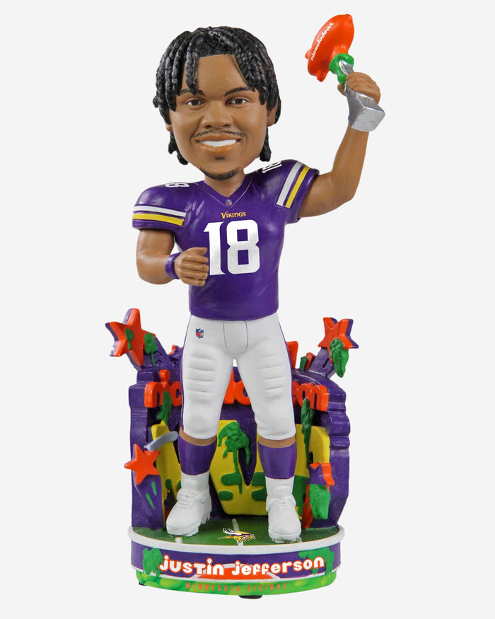 Justin Jefferson Minnesota Vikings Nickelodeon NVP Bobblehead FOCO - FOCO.com