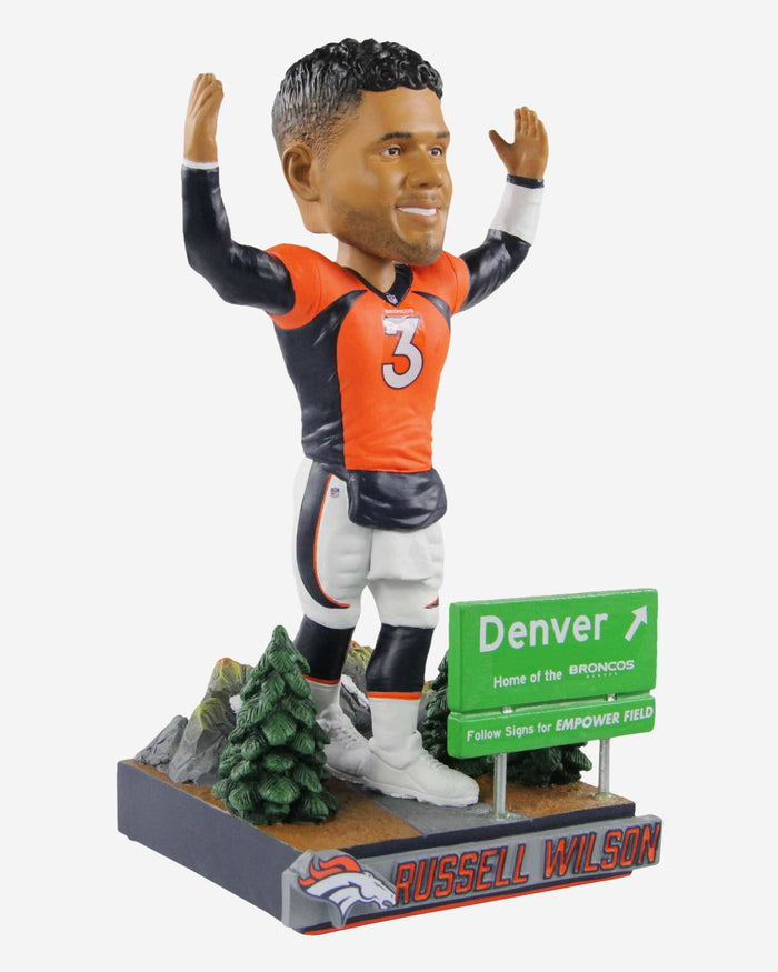 Russell Wilson Denver Broncos Next Stop Bobblehead FOCO - FOCO.com