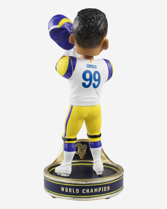 Aaron Donald Los Angeles Rams Championship Ring Base Bobblehead FOCO - FOCO.com