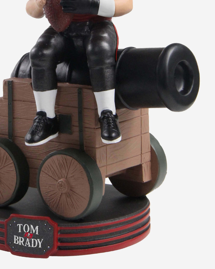 Tom Brady Tampa Bay Buccaneers Riding A Cannon Bobblehead FOCO - FOCO.com