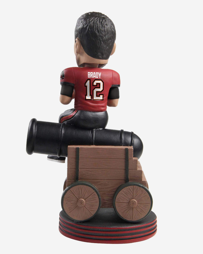 Tom Brady Tampa Bay Buccaneers Riding A Cannon Bobblehead FOCO - FOCO.com