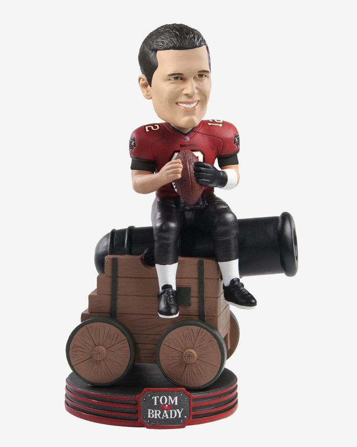 Tom Brady Tampa Bay Buccaneers Riding A Cannon Bobblehead FOCO - FOCO.com