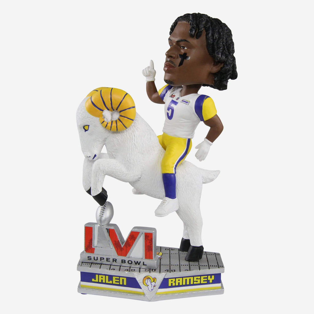 Jalen Ramsey Los Angeles Rams Riding Ram Bobblehead FOCO - FOCO.com