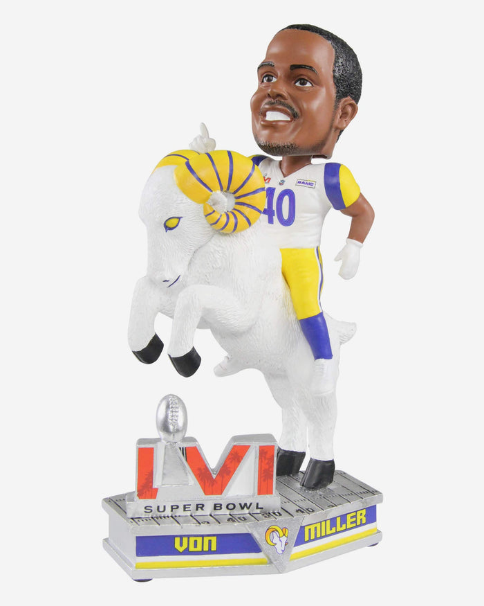 Von Miller Los Angeles Rams Riding Ram Bobblehead FOCO - FOCO.com