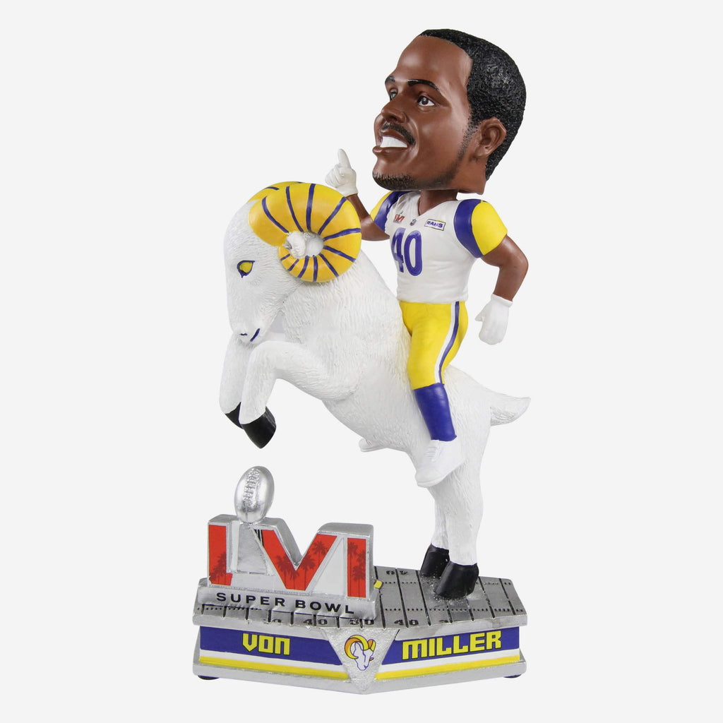 Von Miller Los Angeles Rams Riding Ram Bobblehead FOCO - FOCO.com