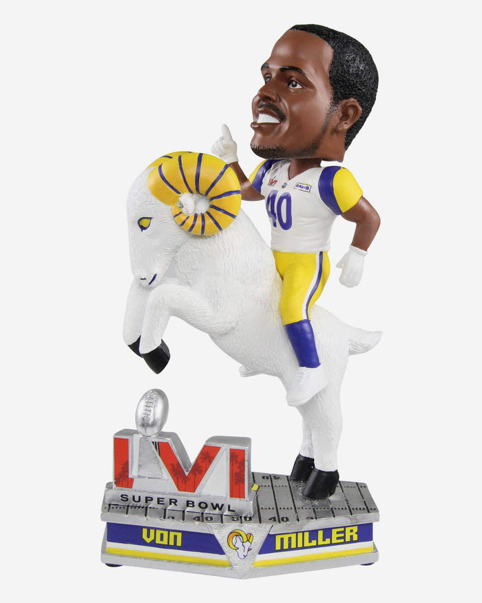 Von Miller Los Angeles Rams Riding Ram Bobblehead FOCO - FOCO.com