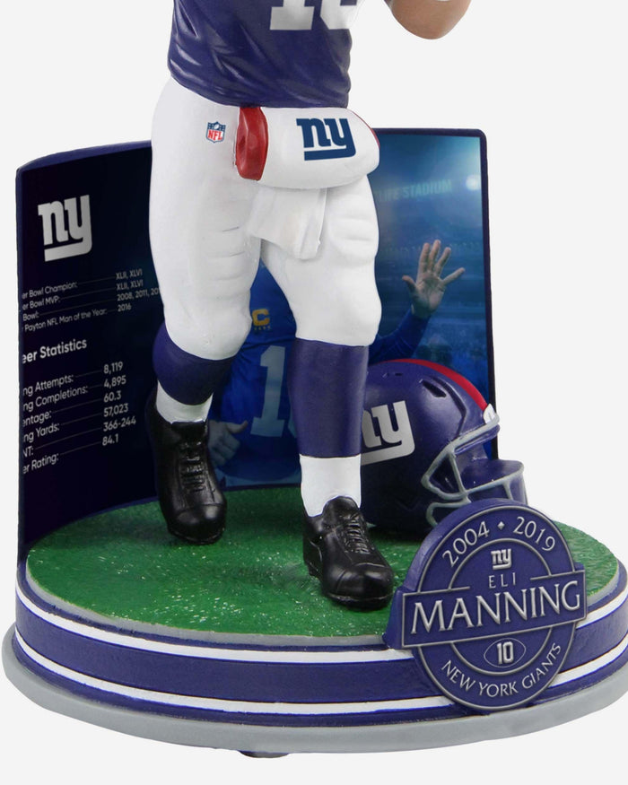 Eli Manning New York Giants Retirement Bobblehead FOCO - FOCO.com