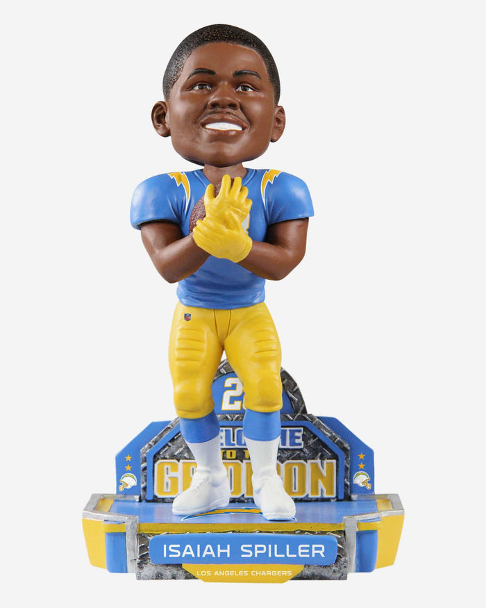 Isaiah Spiller Los Angeles Chargers NFL 2022 Rookie Series Bobblehead FOCO - FOCO.com