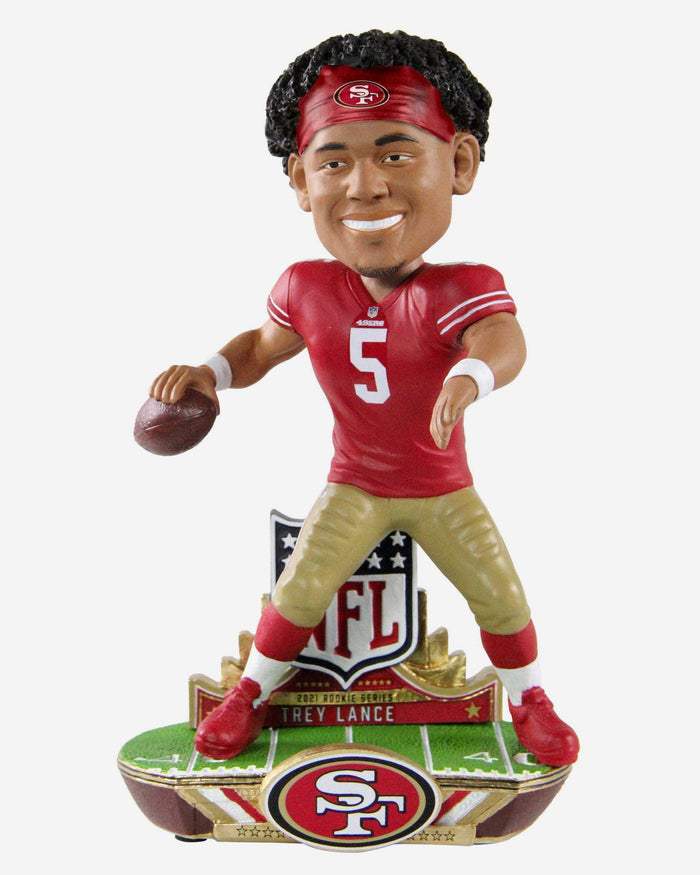 Trey Lance San Francisco 49ers NFL 2021 Rookie Series Bobblehead FOCO - FOCO.com